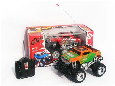 4 FUNCTION RC CAR W/ LIGHT，NOT INCLUDED BATTERY（ORANGE,RED) - HP1078493