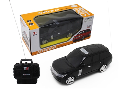 1：18四通遥控带灯光仿真车 黑色 不包电 - HP1078542