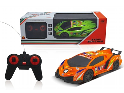 1:16 4 FUNCTION R/C CAR  ORANGE/GREEN,NOT INCLUDED BATTERY - HP1078578