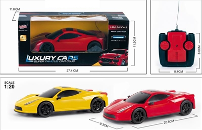 1:20 4CH R/C CAR ORANGE/RED, NOT INCLUDED BATTERY - HP1078620