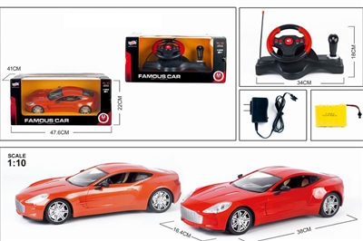 1:10 4CH R/C CAR W/LIGHT ORANGE/RED, INCLUDED BATTERY - HP1078626