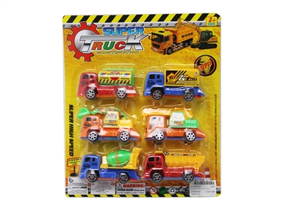 回力工程车 6PCS  6款5色混装 - HP1078739