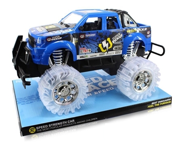 FRICTION CAR W/LIGHT & MUSIC,INCLUDED BATTERY ，RED/WHITE/BLUE - HP1079802