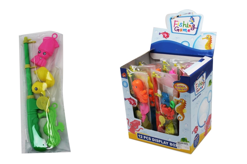 FISHING GAME W/MAGNETIC 18PCS/DISPLAY BOX - HP1080407