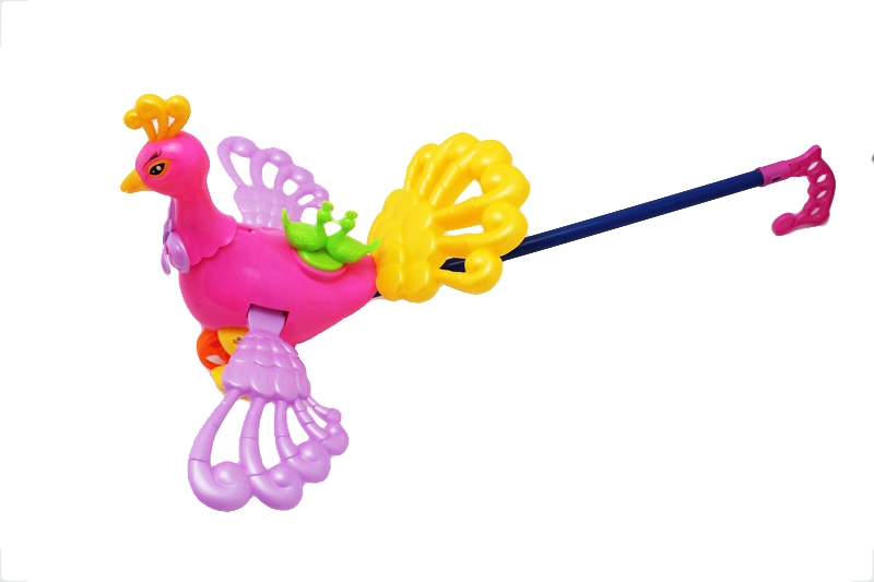 PUSH & PULL PEACOCK W/BETTLE - HP1081143