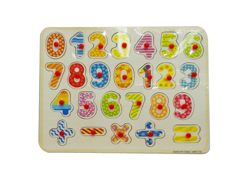 木制数字儿童益智手
抓拼图（不侵权） - HP1081692