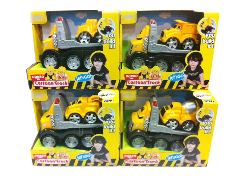 ASSEMBLE FRICTION CONSTRUCTON CAR W/FREE WAY CAR - HP1081717