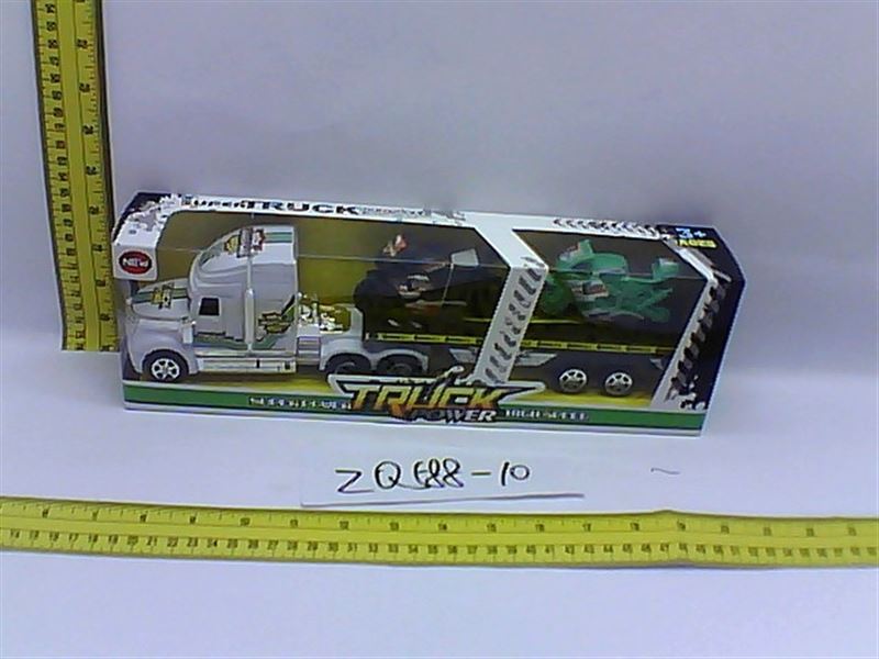FRICTION TRUCK W/2 MOTORCYCLES BLACK/WHITE/RED - HP1082077