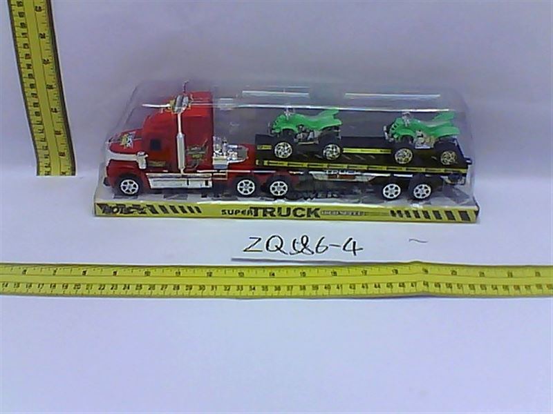 FRICTION TRUCK W/2 MOTOR BLACK/WHITE/RED - HP1082080