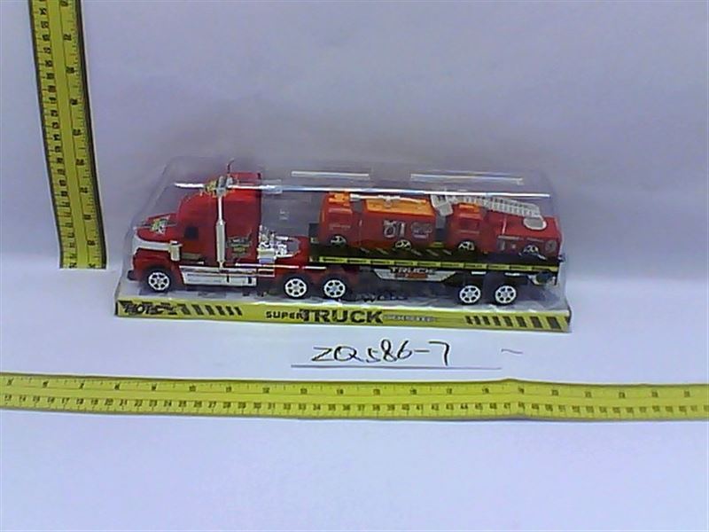 FRICTION TRUCK W/2 MOTOR BLACK/WHITE/RED - HP1082083