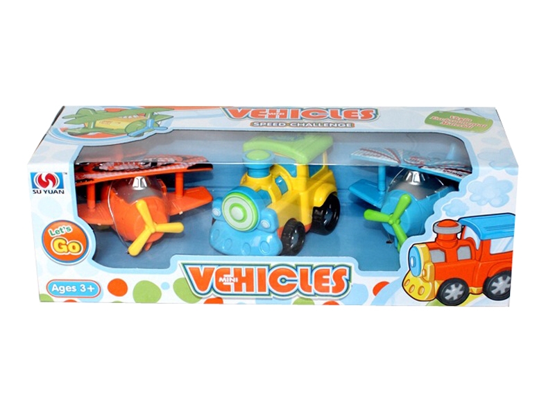 FRICTION CARTOON PLANE & TRAIN - HP1082631