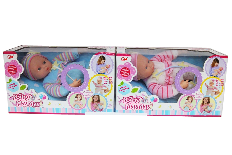 36CM COTTON BODY DOLL W/4 SOUND IC 2COLOR - HP1083160
