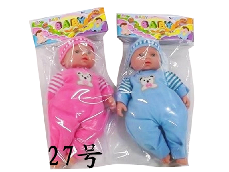 36CM COTTON BODY DOLL W/6IC 2COLOR - HP1083190