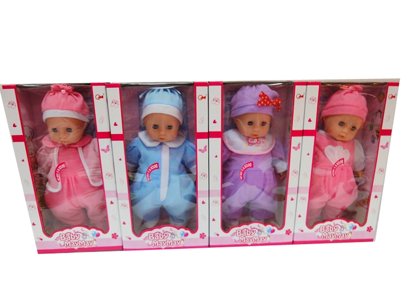 36CM COTTON BODY DOLL W/6IC 4ASST. - HP1083191