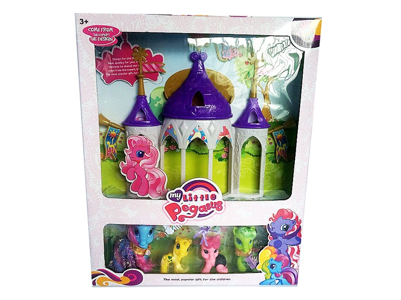 VINYL HORSE W/CASTLE - HP1083499