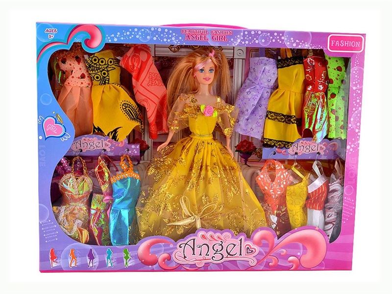 FASHION BARBIE WITH 16 SMALL DRESS - HP1083758