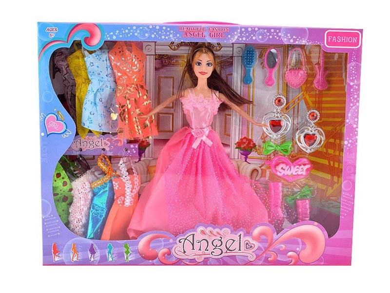 FASHION BARBIE WITH 8 SMALL SKIRTS, 11 PARTS - HP1083760