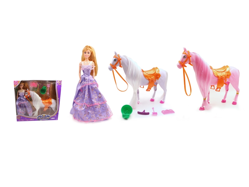 HORSE W/ACCESSORIES & DOLL - HP1084368