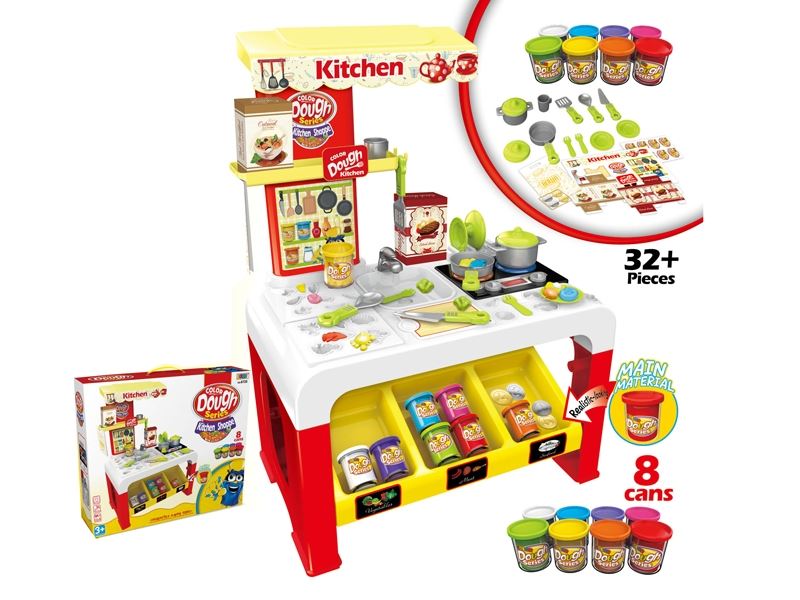 KITCHEN & COLOR DOUGH SET W/LIGHT & MUSIC - HP1084443
