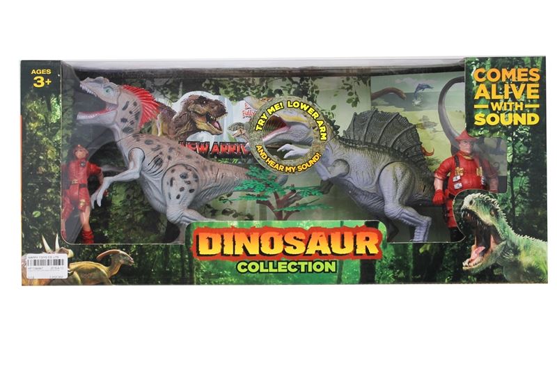 DINOSAUR PLAY SET W/LIGHT & SOUND INCLUDE BATTERY - HP1084847