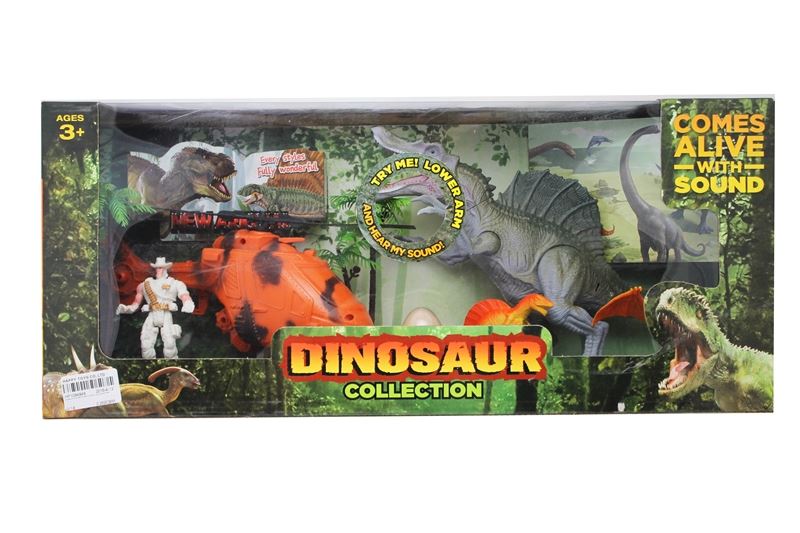 DINOSAUR PLAY SET W/LIGHT & SOUND INCLUDE BATTERY - HP1084848