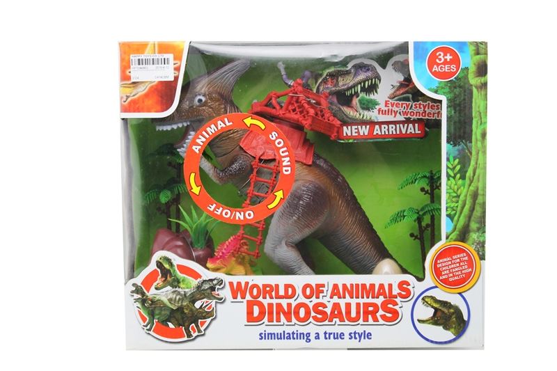DINOSAUR PLAY SET W/LIGHT & SOUND INCLUDE BATTERY - HP1084863