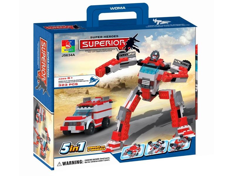 2IN1 ROBOT BLOCK 323PCS - HP1085171