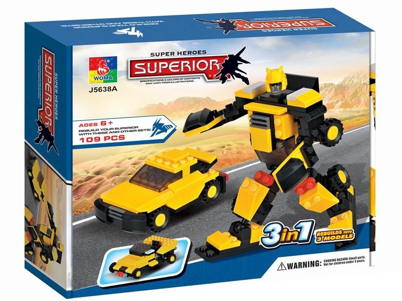 2IN1 ROBOT BLOCK 109PCS - HP1085175