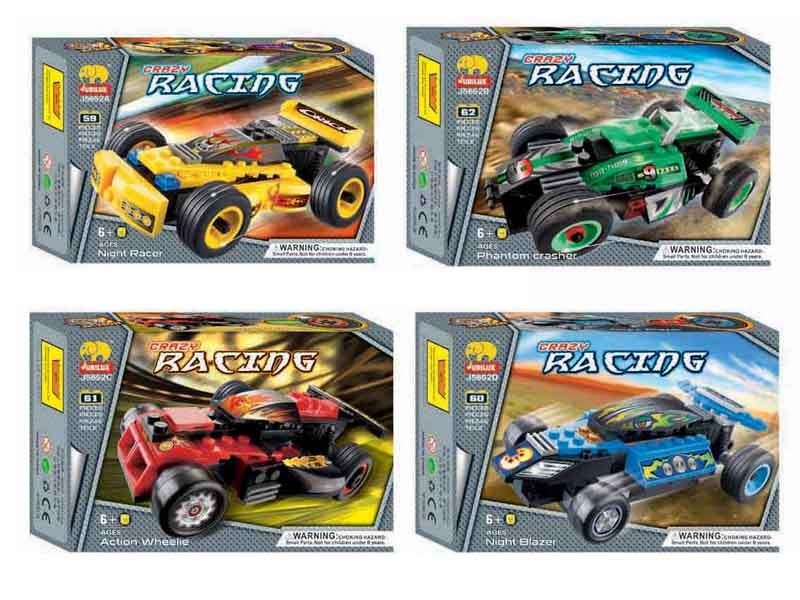 PULL BACK CAR BLOCK 4ASST - HP1085190