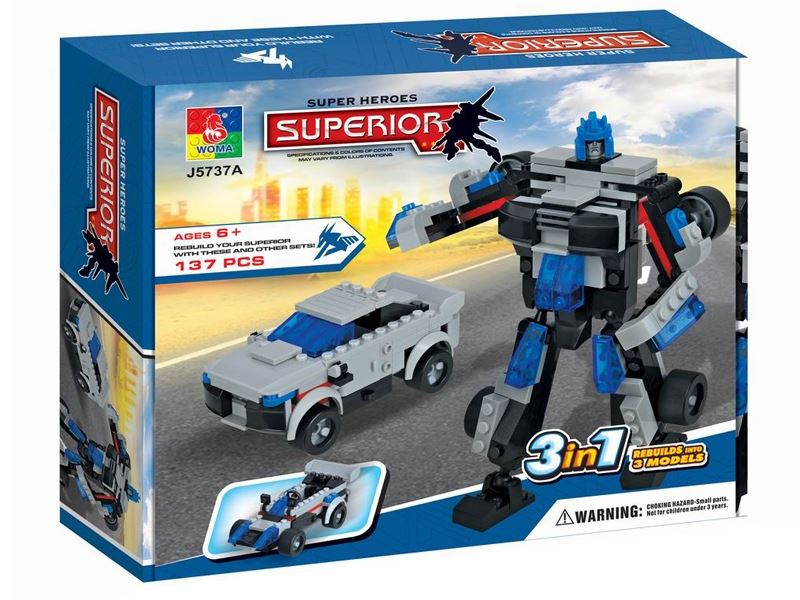 2IN1 ROBOT BLOCK 137PCS - HP1085242