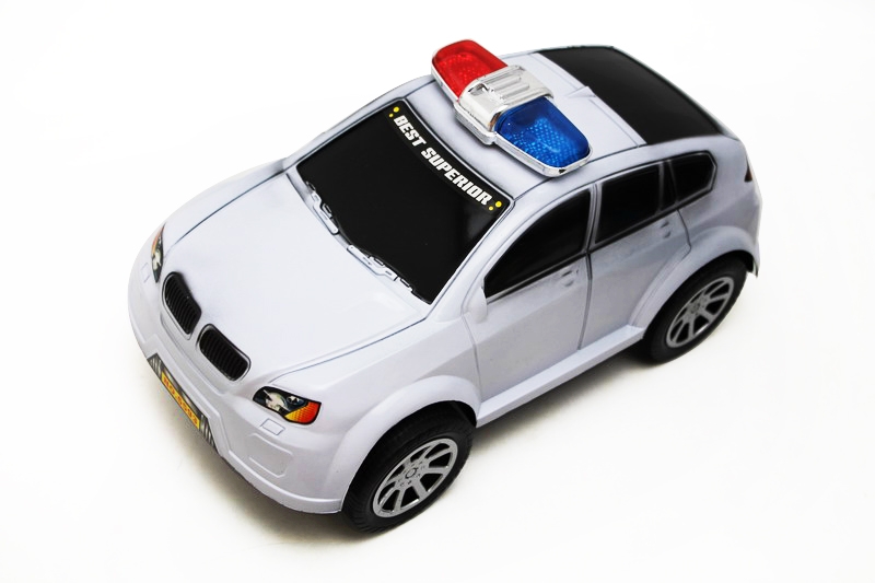 FRICTION POLICE CAR RED/SILVER/BLUE - HP1086023