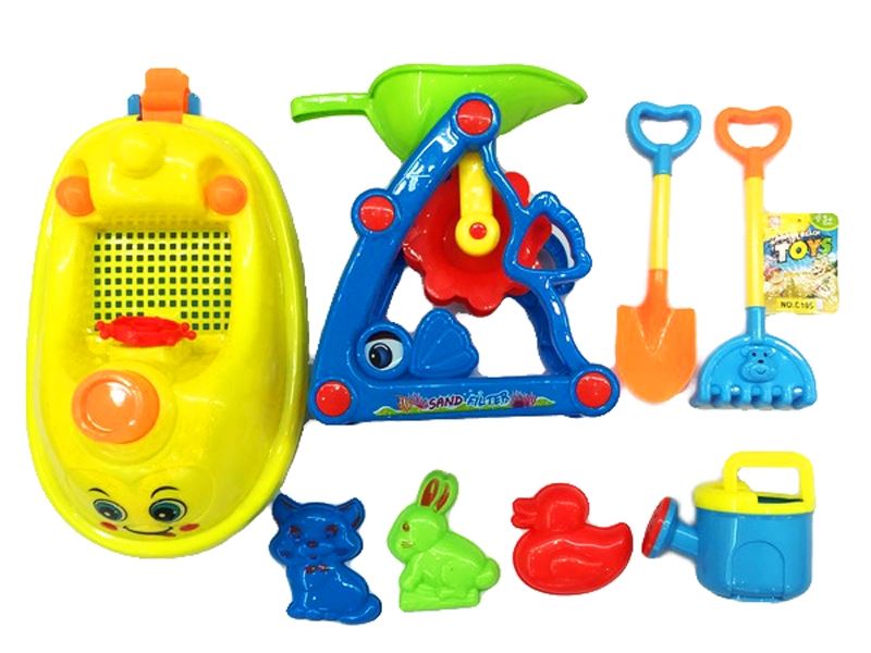 BEACH SET W/BOAT 8PCS - HP1086164