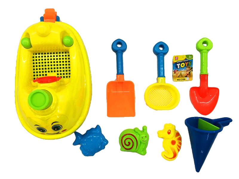 BEACH SET W/BOAT 8PCS - HP1086165