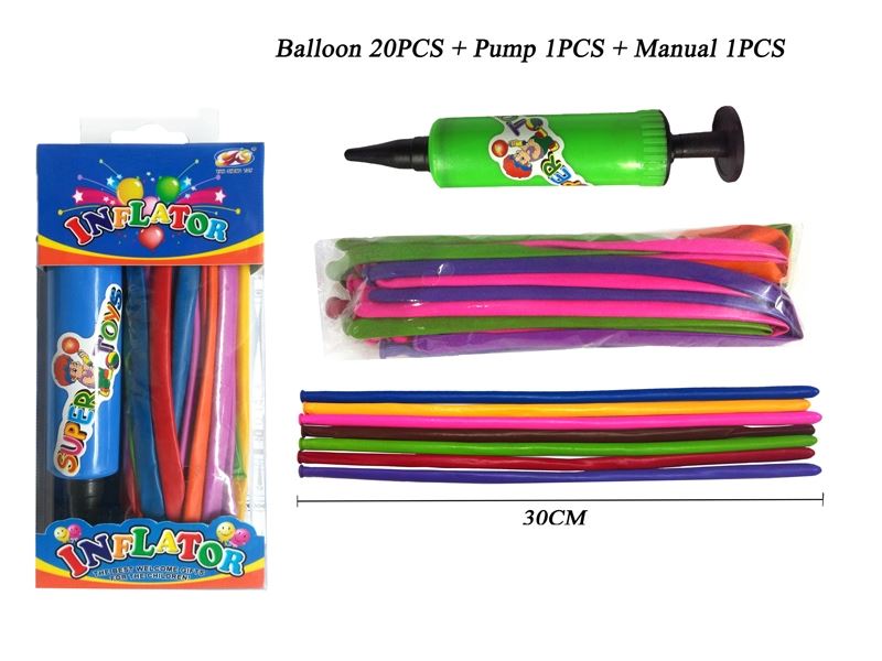 PUMP+BALLOON 20PCS - HP1086543
