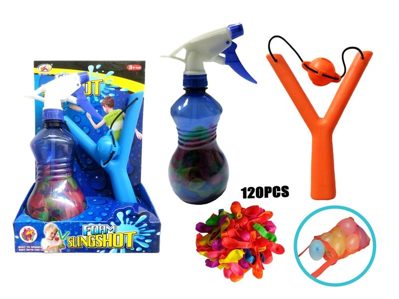 SLINGSHOT+SPRAYER+NET BAG+BALLOON 120PCS - HP1086545