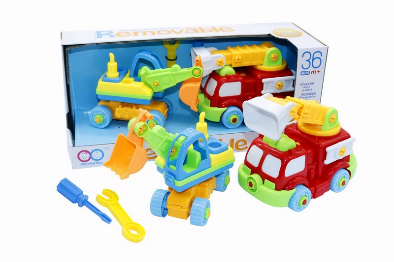 ASSEMBLE FREE WAY FIRE ENGINE+TRUCK - HP1086652