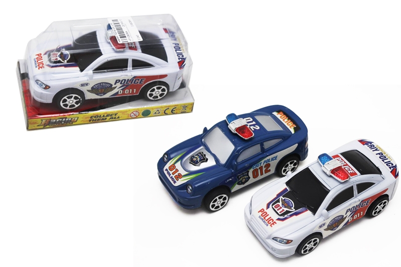 PULL LINE POLICE CAR BLUE/WHITE 2ASST - HP1086964