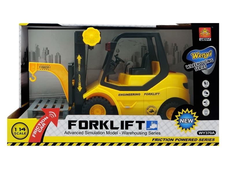 1:14 FRICTION FORKLIFT TRUCK W/LIGHT & SOUND - HP1087141