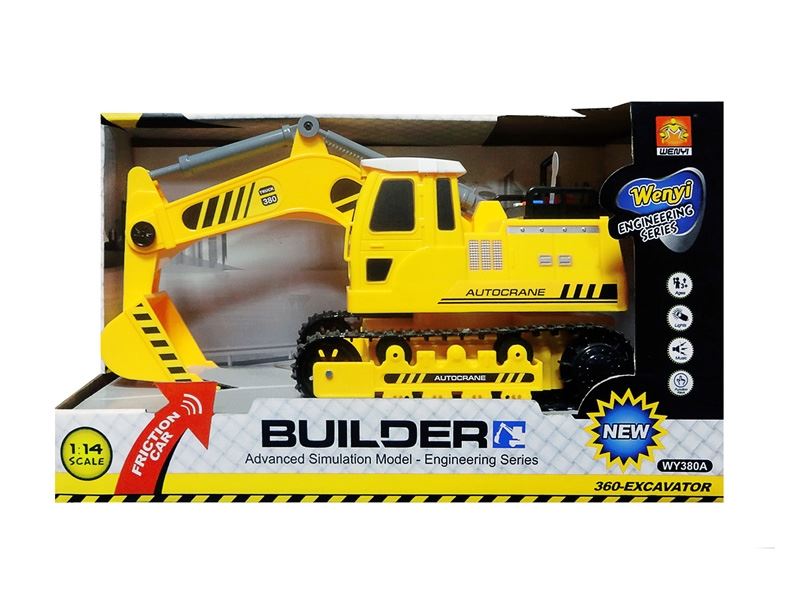 1:14 FRICTION BUILDER TRUCK W/LIGHT & SOUND - HP1087143