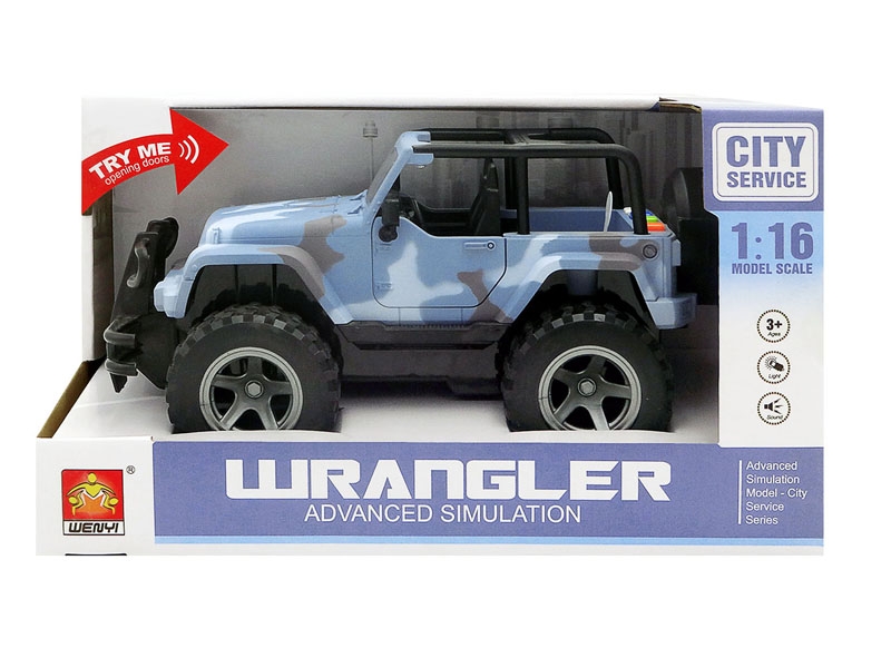FRICTION WRANGLER CAR W/LIGHT & MUSIC - HP1087147