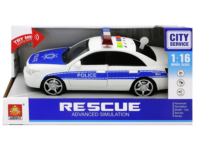 FRICTION POLICE CAR W/LIGHT & MUSIC - HP1087148