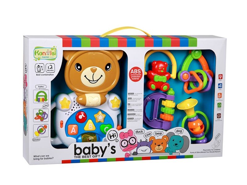 CARTOON BEAR W/RATTLE & MUSIC - HP1087190