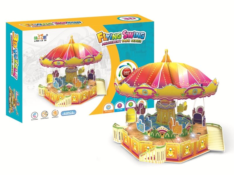 B/O FLYING CHAIR W/LIGHT & MUSIC (3D PUZZLE)92PCS - HP1087225