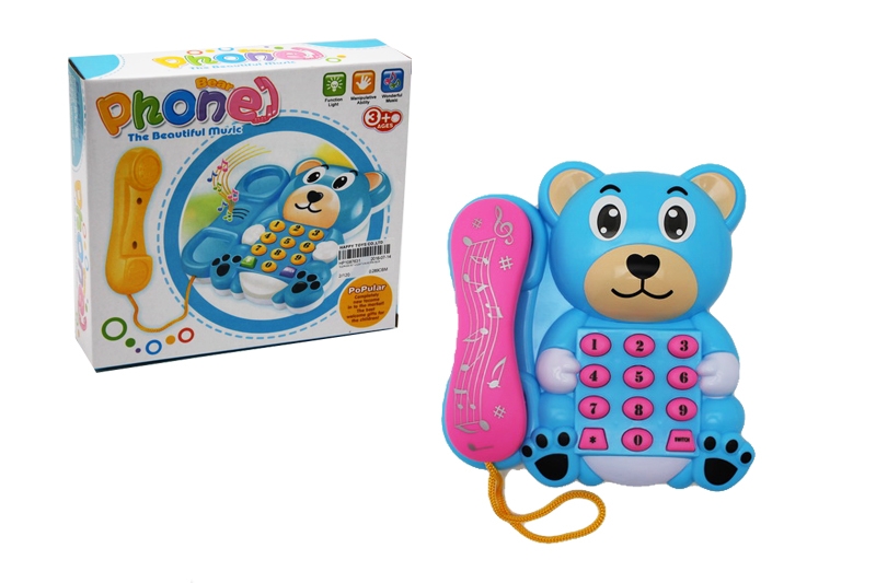 TELEPHONE SET W/LIGHT & MUSIC PINK/BLUE - HP1087631