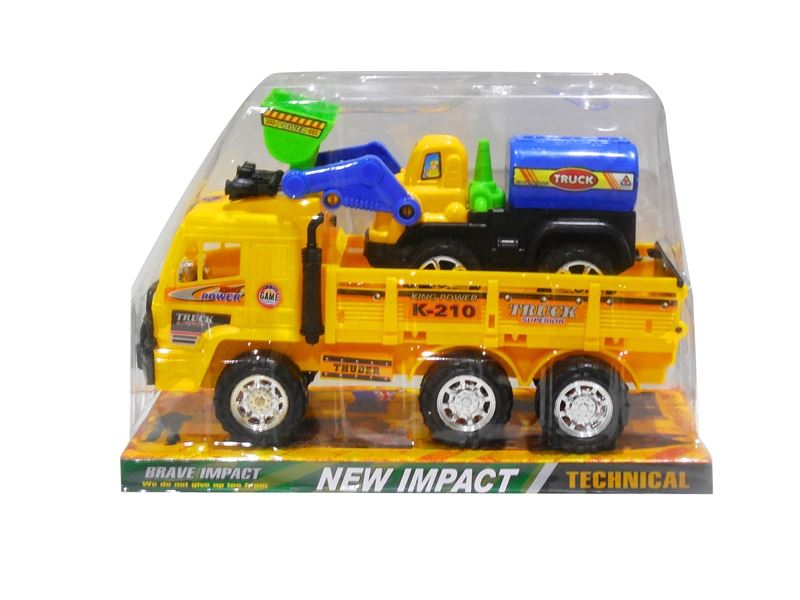 FRICTION CONSTRUCTION CAR W/FREE WAY CAR 5ASST - HP1087705