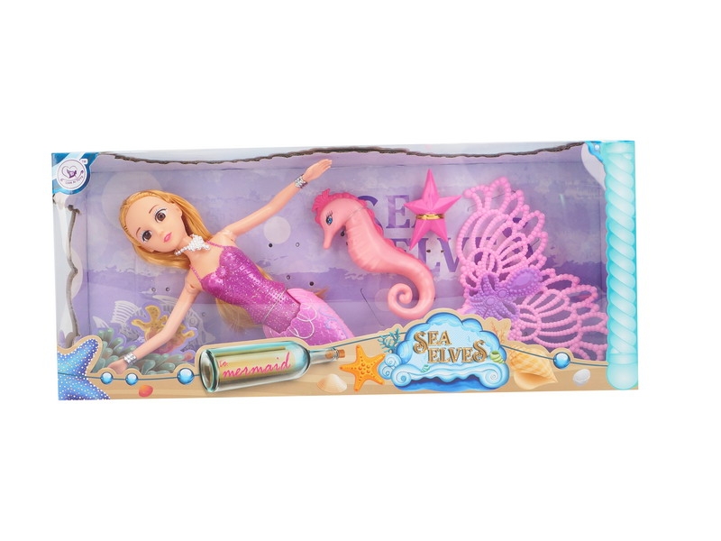 MERMAID W/ACCESSORIES (BENDABLE DOLL) 2ASST - HP1087782