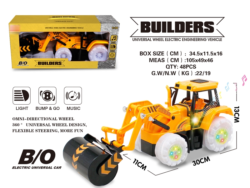 B/O BUMP & GO CONSTRUCTION CAR W/LIGHT & MUSIC (3 ASST.) - HP1087807