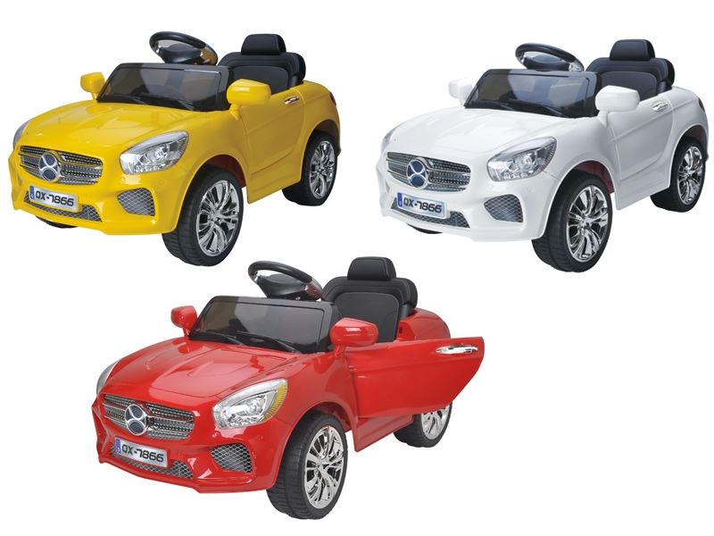 B/O&R/C CHILDREN CAR W/CHARGER & MP3,NOT INCLUDE BATTERY RED/YELLOW/WHITE - HP1087934