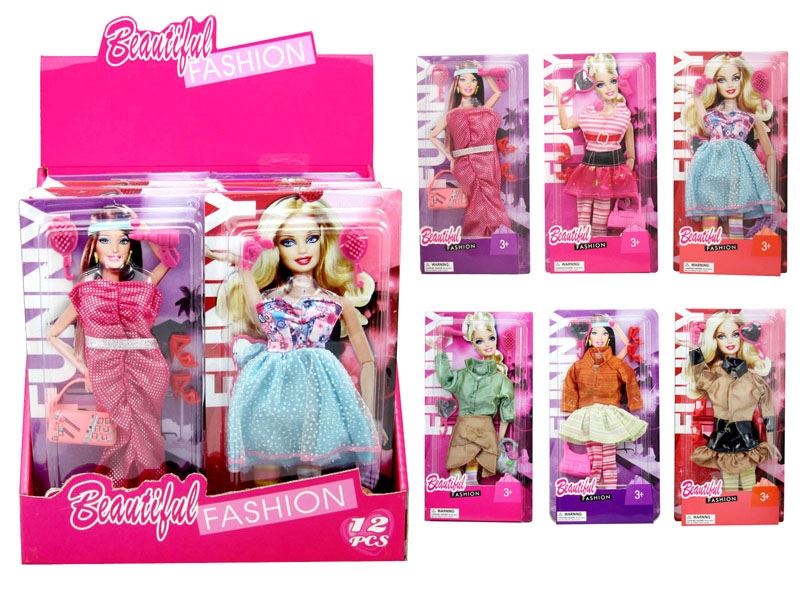 DOLL DRESS 6ASST 12PCS/DISPLAY BOX - HP1088012