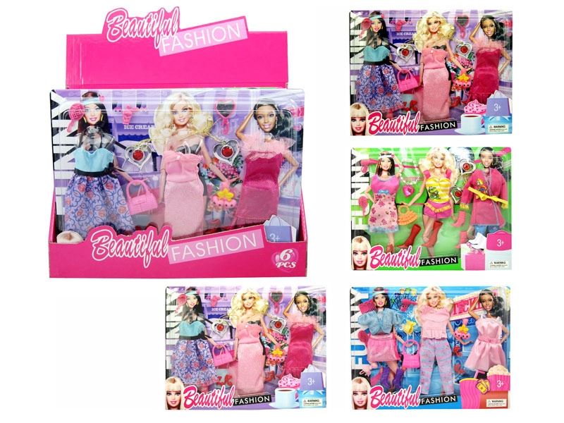 DOLL DRESS 4ASST 6PCS/DISPLAY BOX - HP1088013
